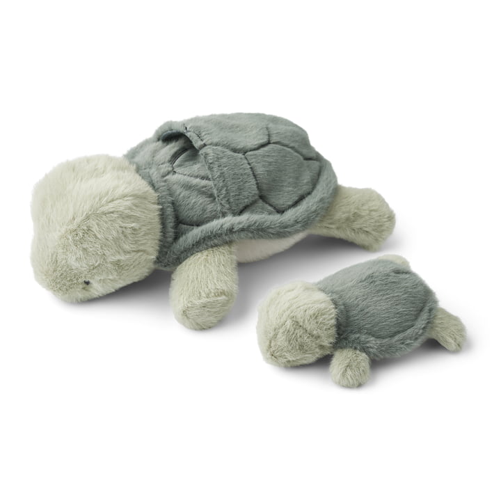 LIEWOOD - Berto Teddy tortue avec bébé, vert faune