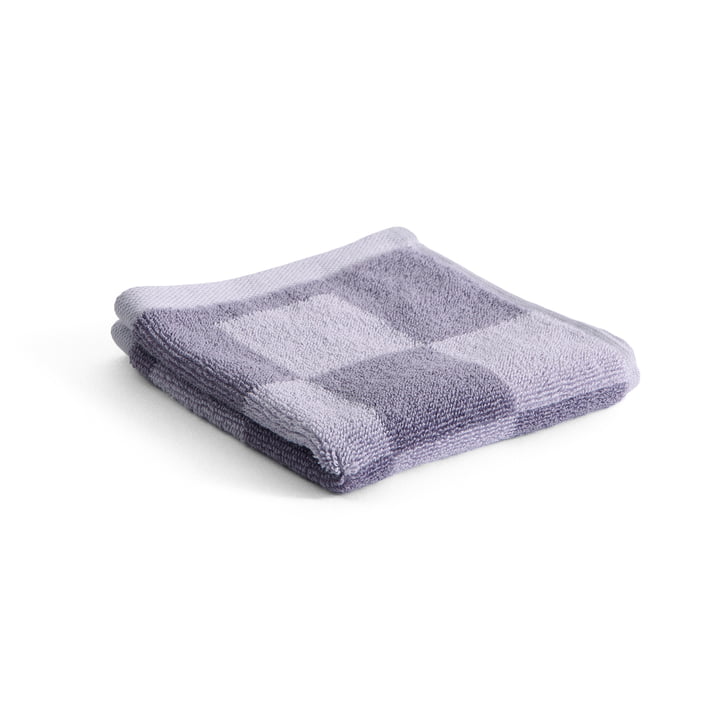 Hay - Check Gant de toilette, 30 x 30 cm, lavande
