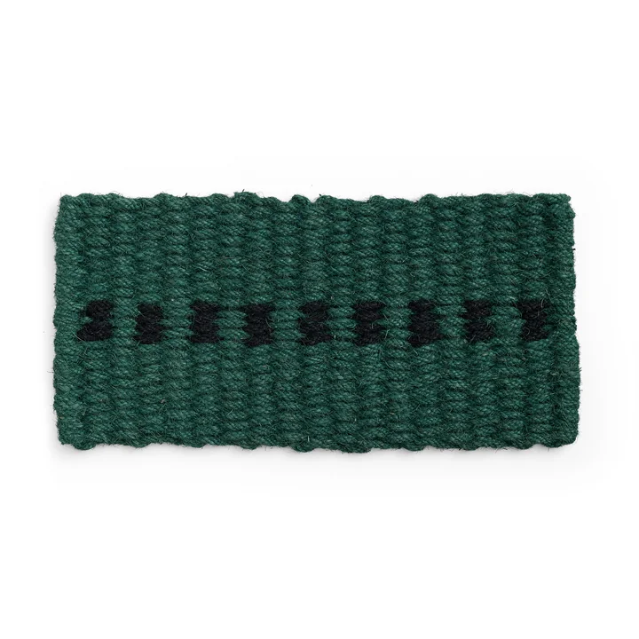 HAY - Coco Paillasson, dot, vert foncé / noir