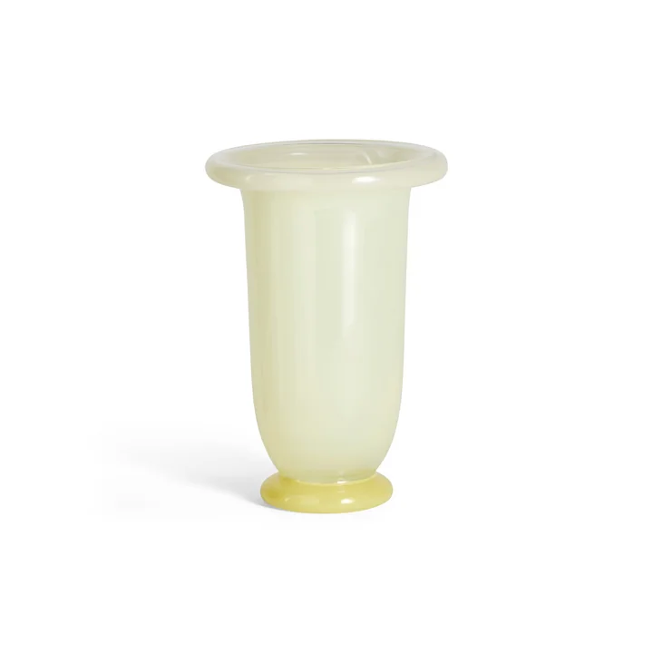 HAY - Empire Vase, moyen, jaune citron / citron foncé