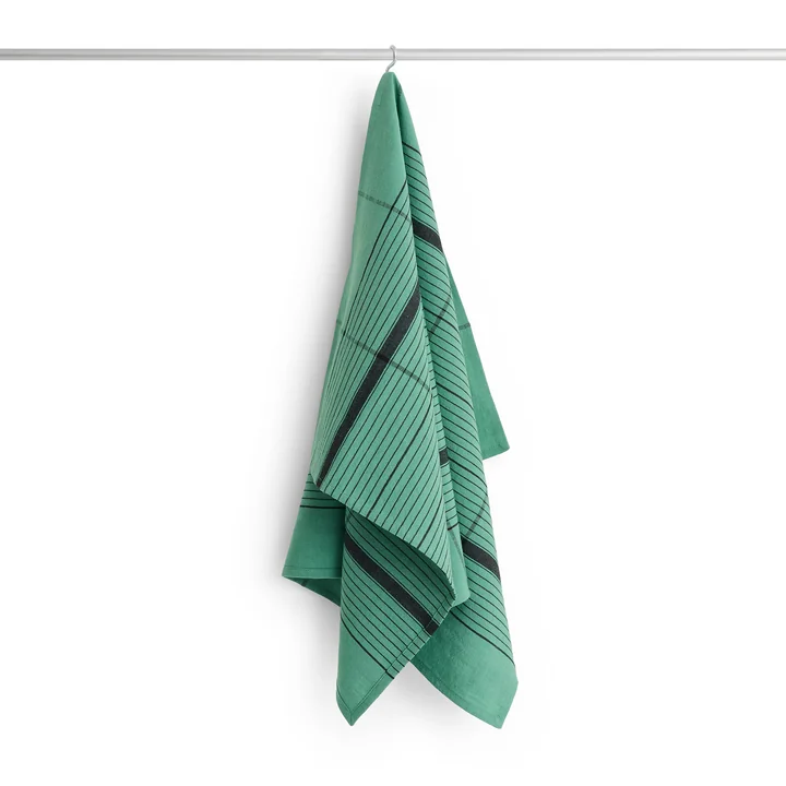 HAY - Linear Torchon à vaisselle, 80 x 52 cm, vert