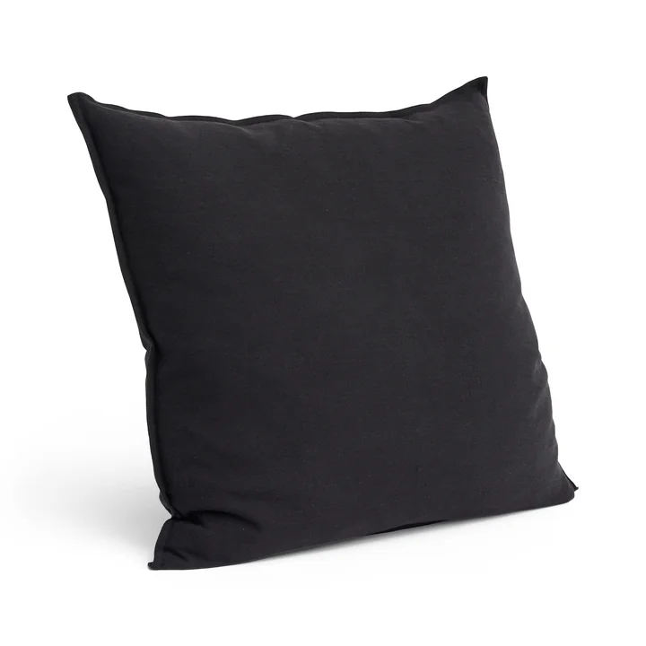 HAY - Linen Coussin, 60 x 60 cm, bleu / noir
