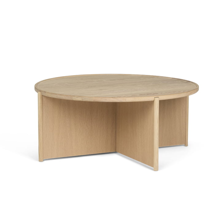 Northern - Cling Table basse, Ø 90 x H 38 cm, chêne huilé