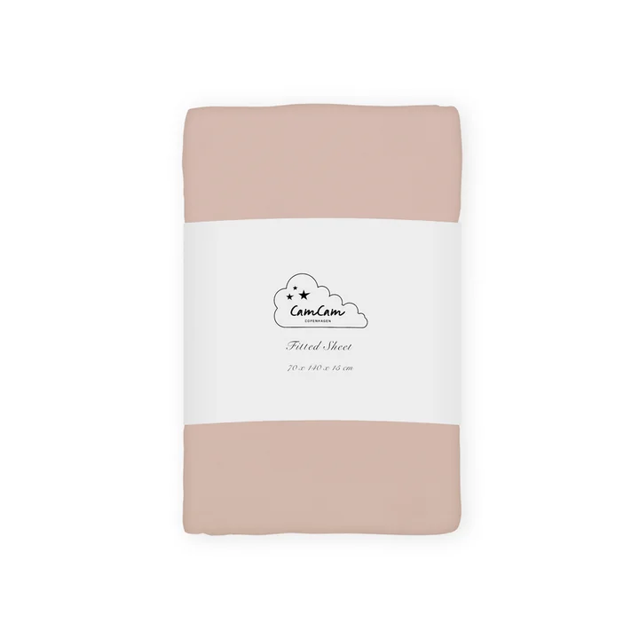 Cam Cam Copenhagen - Drap-housse enfant 140 x 70 cm, dusty rose