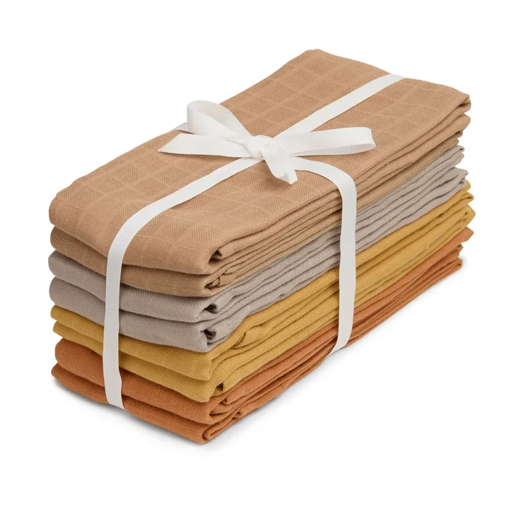 Cam Cam Copenhagen - Set de mousselines, Earth-Mix (set de 8)