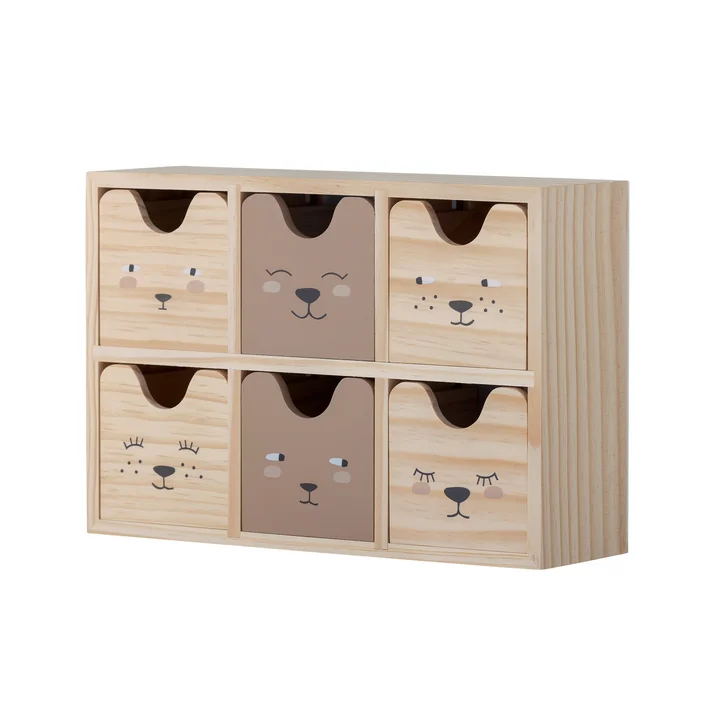 Bloomingville Mini - Calle Caisse de rangement, marron