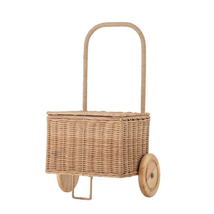 Bloomingville Mini - Penne Trolley pour enfants, L 29 x H 50 cm, rotin