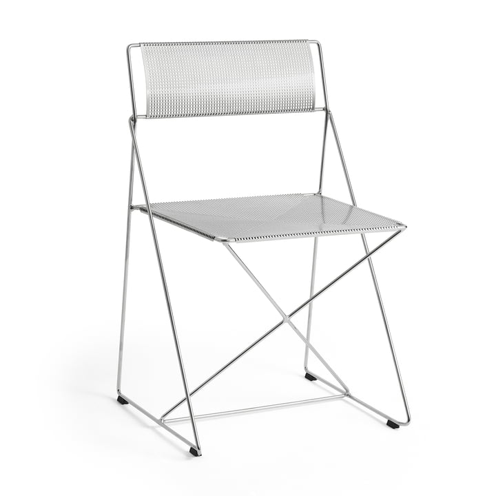 HAY - X-Line Chaise, Intérieur, chromé / chromé