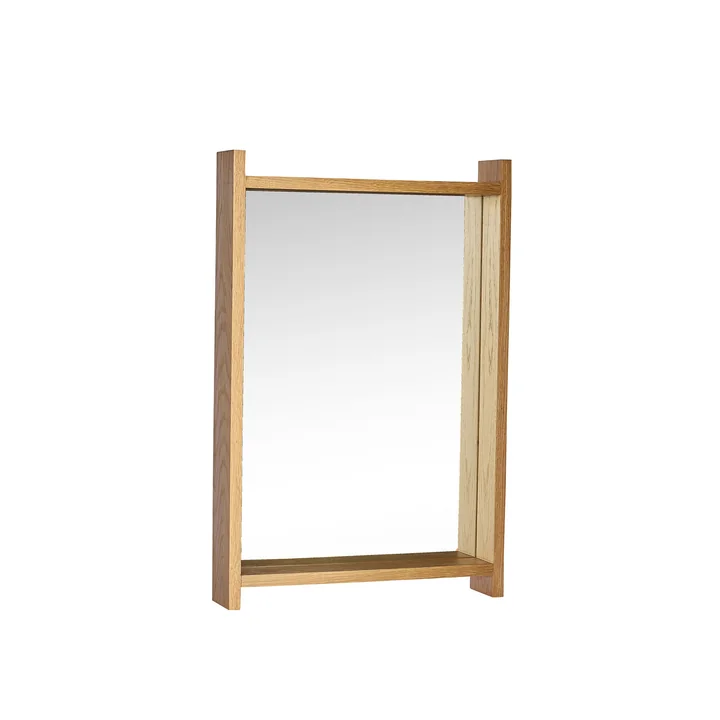 Hübsch Interior - Forma miroir mural 60 x 40 cm, cadre chêne