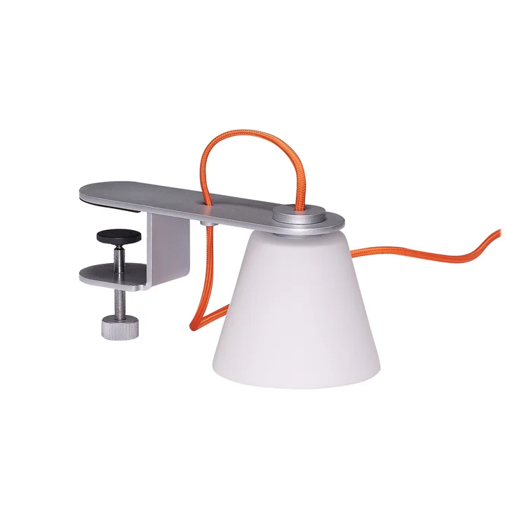 Hübsch Interior - Lure lampe à pince, argent métallique