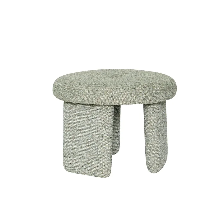 Hübsch Interior - Rocco Pouf, vert clair