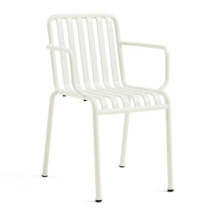 HAY - Palissade Chaise avec accoudoirs, blanc crème