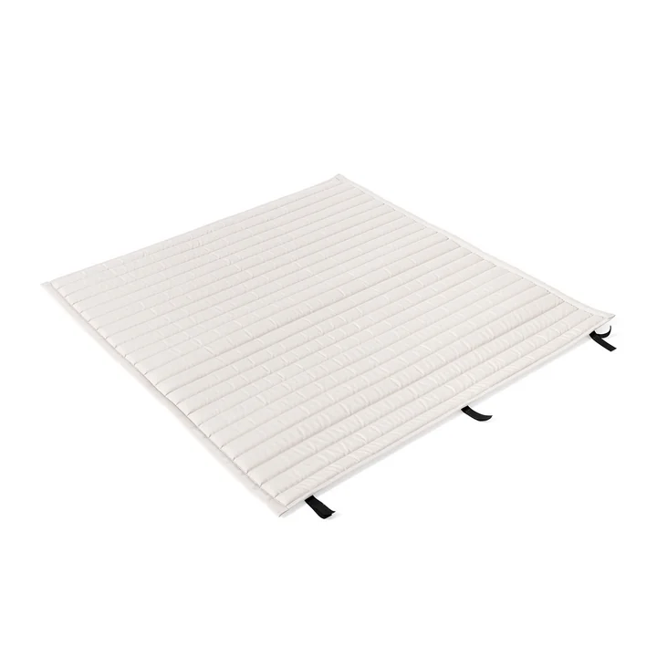 HAY - Palissade Quilted Cushion pour Dining Bench, blanc crème