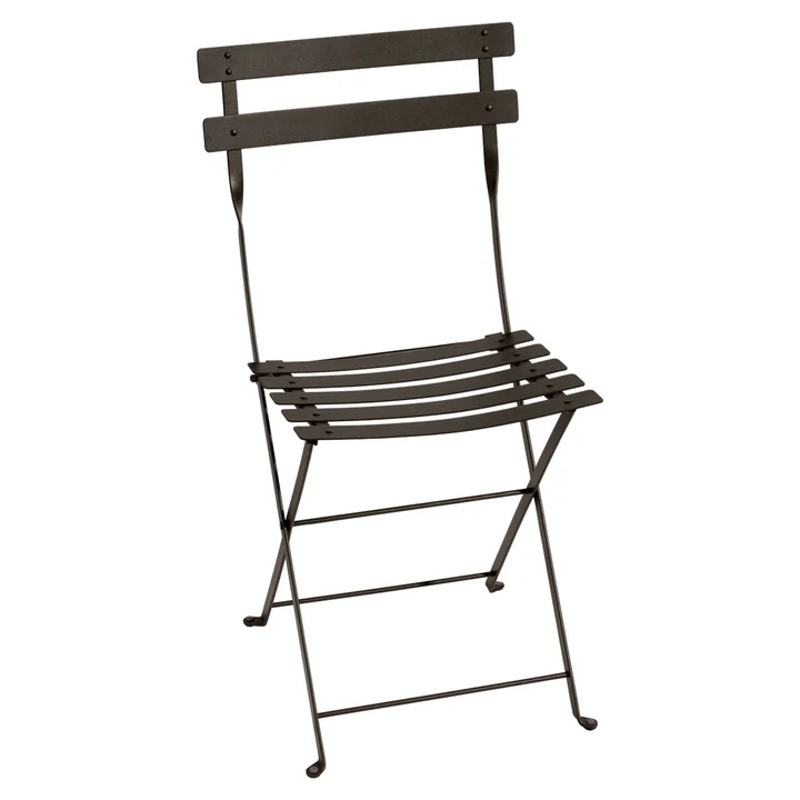 Fermob - Bistro Chaise pliante en métal, tonka