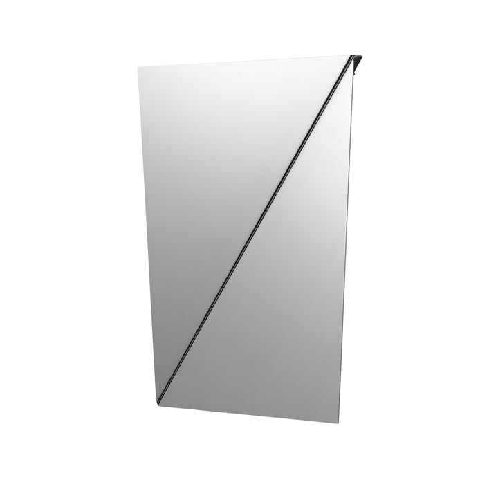 Muuto - Gaze miroir mural, acier poli, 50 x 35 cm