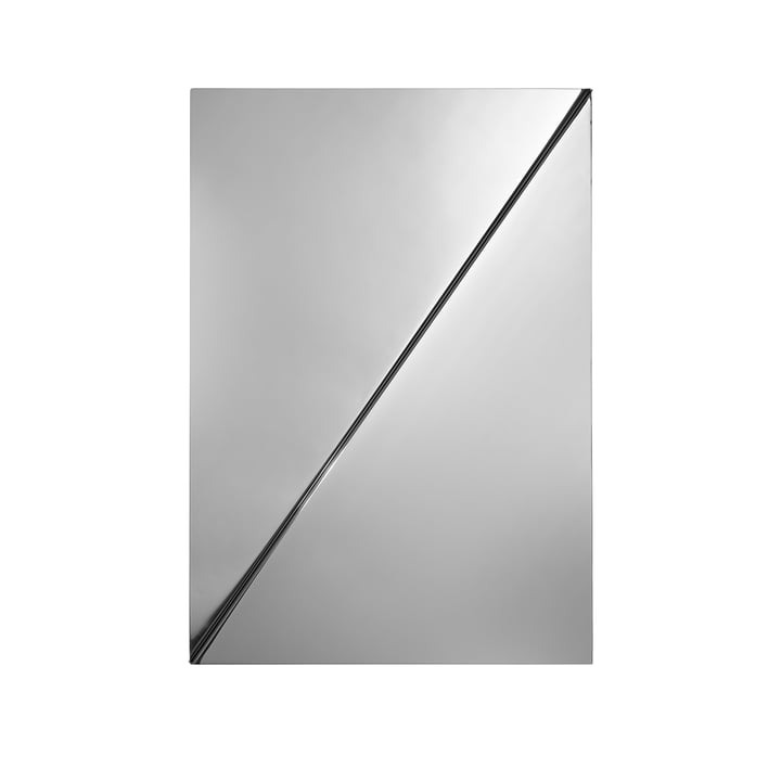 Muuto - Gaze miroir mural, acier poli