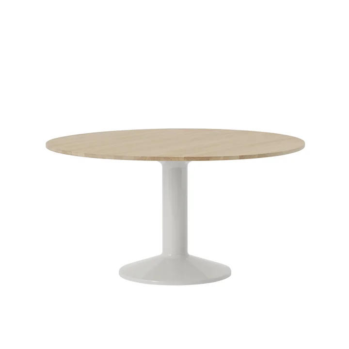 Midst Table de salle à manger, Ø 140 cm, chêne huilé / gris de Muuto