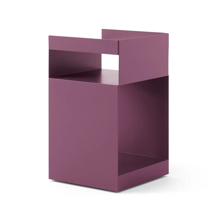 & Tradition - Rotate Table d'appoint SC73, 59 x 35 cm, acier, dark plum