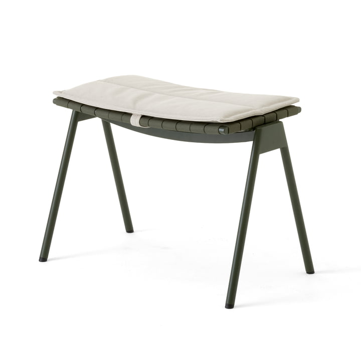 & Tradition - Ville AV46 Outdoor Tabouret avec coussin d'assise, beige