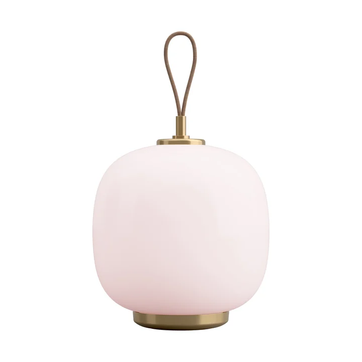 Louis Poulsen - VL45 Radiohus Portable LED lampe de table, laiton / glossy pale rose