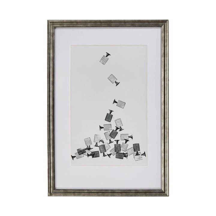 House Doctor - Tableau Amp, 40 x 60 cm, noir / blanc