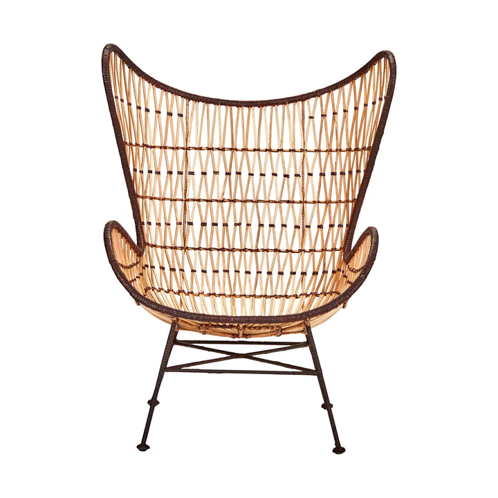 House Doctor - Flow Lounge Chair, rotin naturel