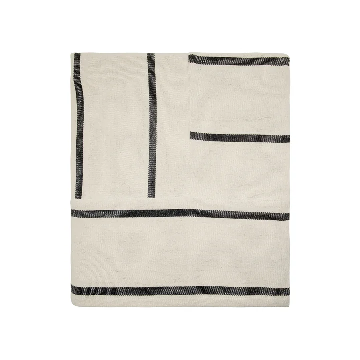 House Doctor - Nula couvre-lit, 250 x 250 cm, marron foncé