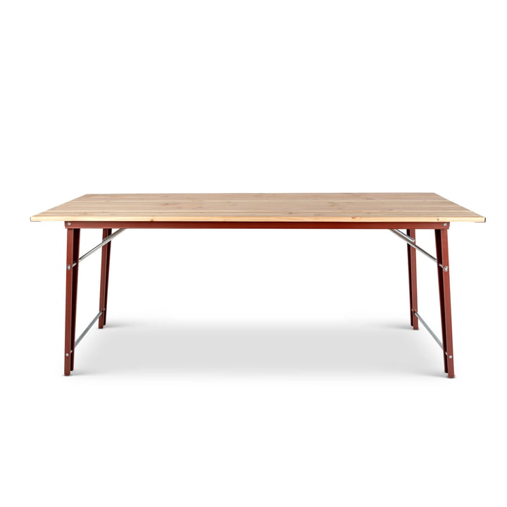 Weltevree - Salut Outdoor Table 190 x 70 cm, rouge oxyde