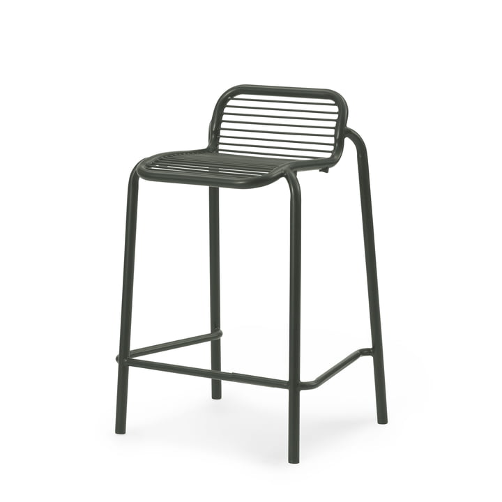 Normann Copenhagen - Vig chaise de bar, H 65 cm, vert foncé