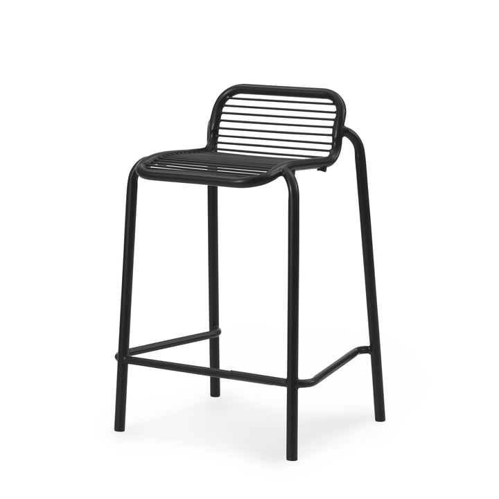 Normann Copenhagen - Vig chaise de bar, H 65 cm, noir