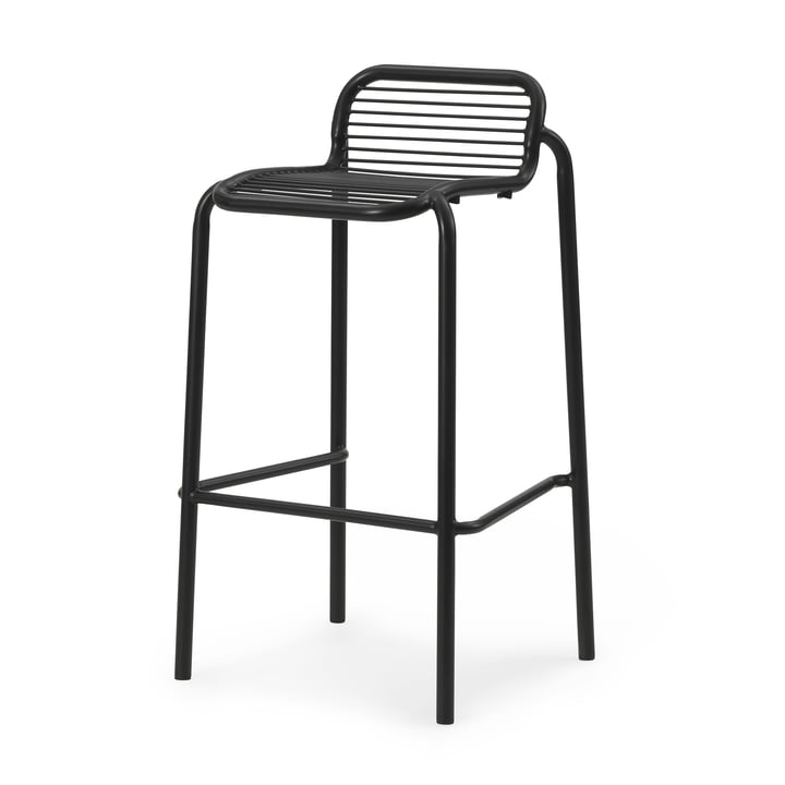 Normann Copenhagen - Vig chaise de bar, H 75 cm, noir