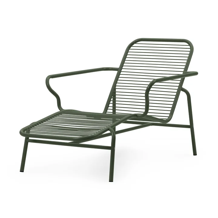 Normann Copenhagen - Vig Chaise longue, vert foncé
