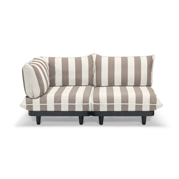 Fatboy - Paletti Outdoor Set, small blanc / cacao rayé