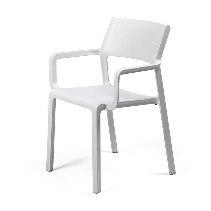Nardi - Trill Outdoor Chaise avec accoudoirs, blanc