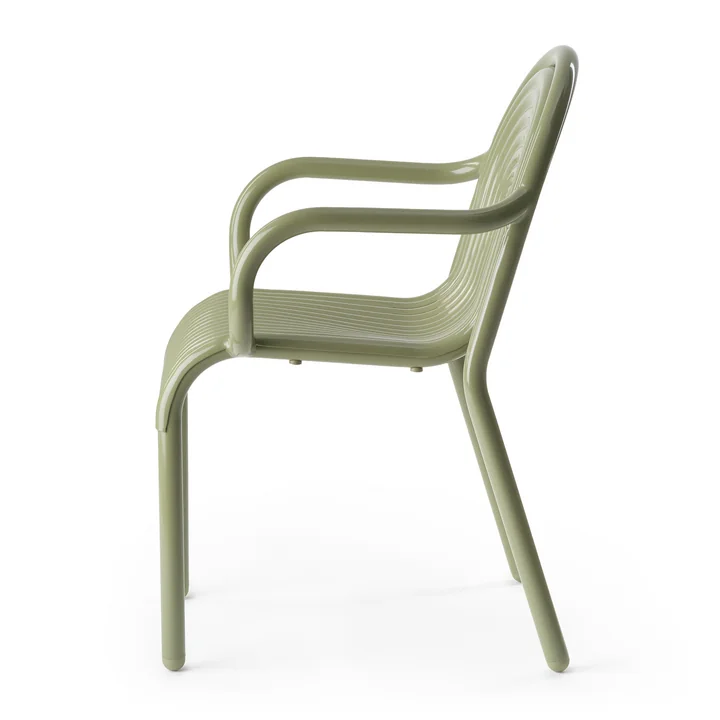 Tom Dixon - Groove Fauteuil de jardin, vert mousse
