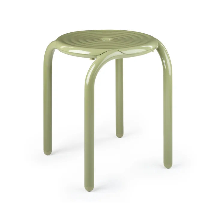 Tom Dixon - Groove Tabouret de jardin, vert mousse