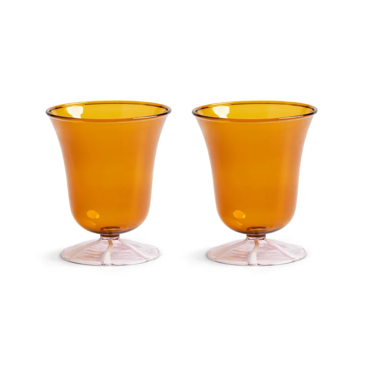 & klevering - Eve verre à boire 200 ml, ambre (set de 2)