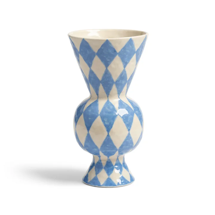 & klevering - Rhombic vase, bleu
