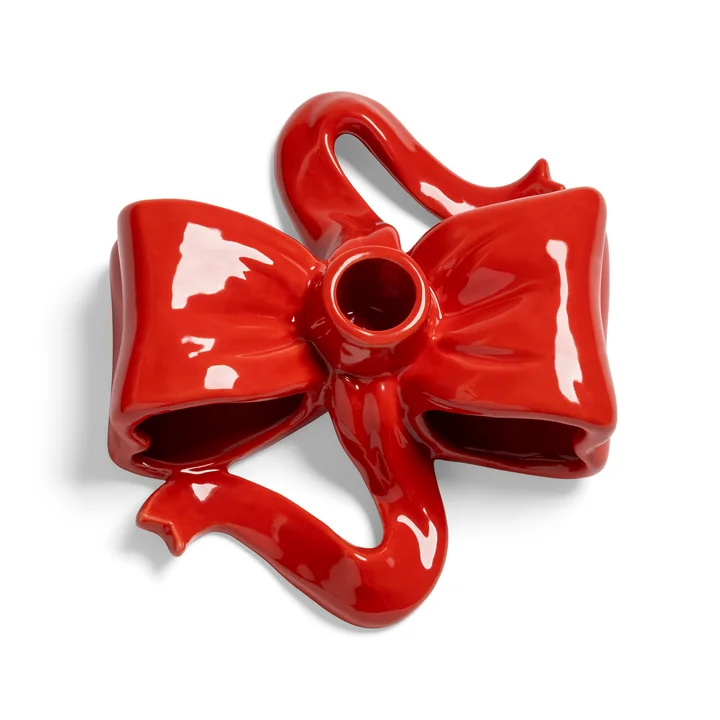 & klevering - Ribbon bougeoir, rouge