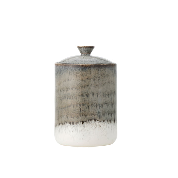 Bloomingville - Paula boîte de rangement, 1,3 L, gris / multicolore