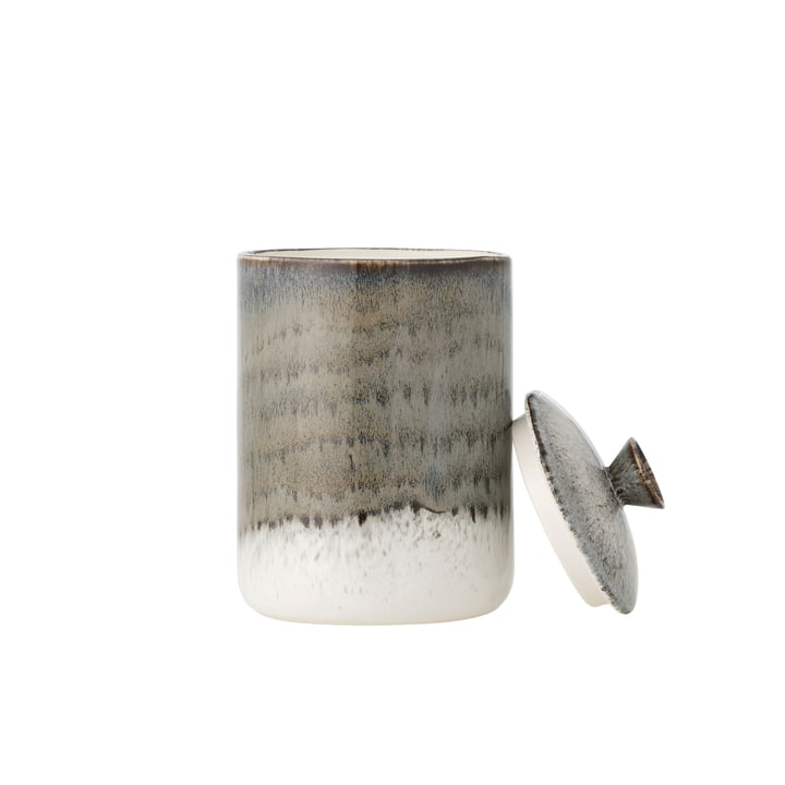 Bloomingville - Paula boîte de rangement, 1,3 L, gris / multicolore