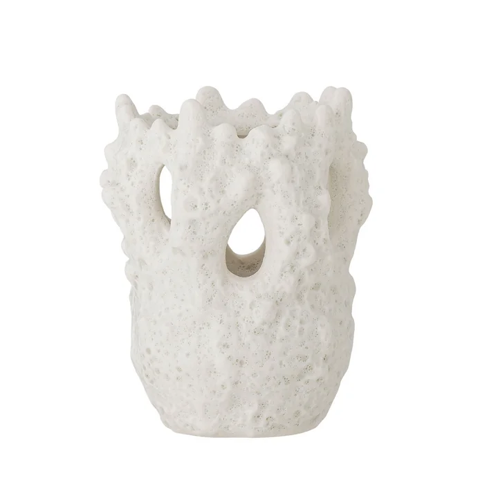Bloomingville - Fianna Vase, H 12,5 cm, blanc