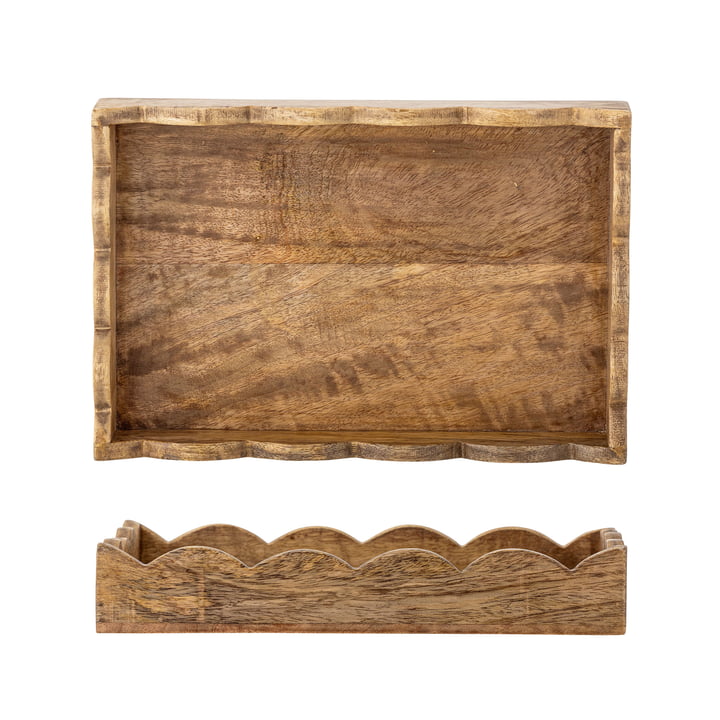 Bloomingville - Namira plateau de service, 19 x 30 cm, mangue naturelle