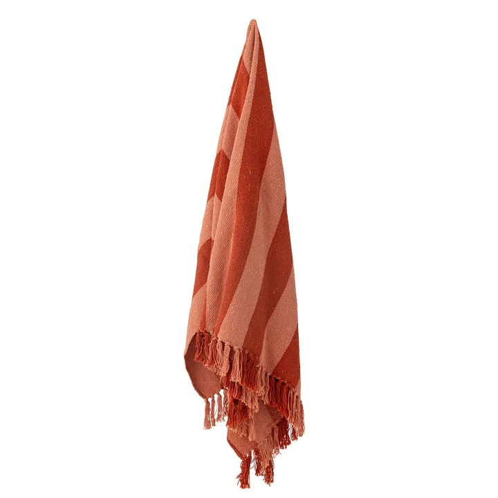 Bloomingville - Frello couverture, 130 x 160 cm, orange