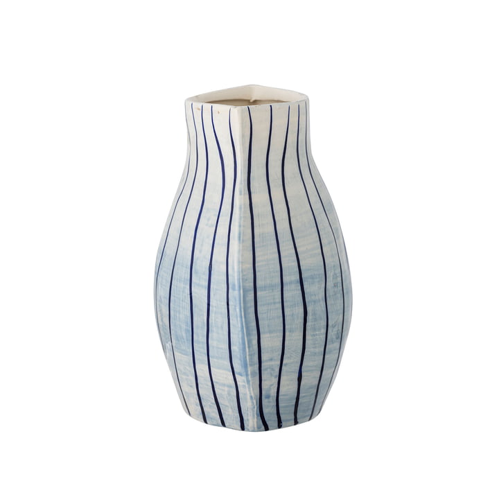 Bloomingville - Esra Vase, H 22 cm, bleu