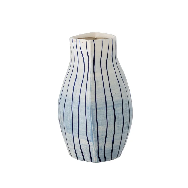 Bloomingville - Esra Vase, H 22 cm, bleu