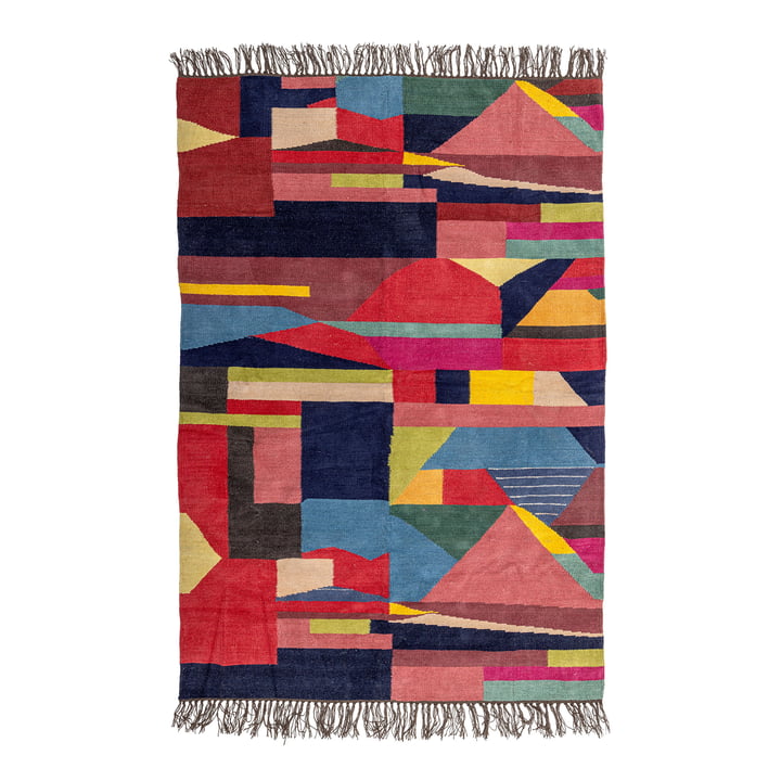 Bloomingville - Tapis Loggia, 140 x 200 cm, multicolore