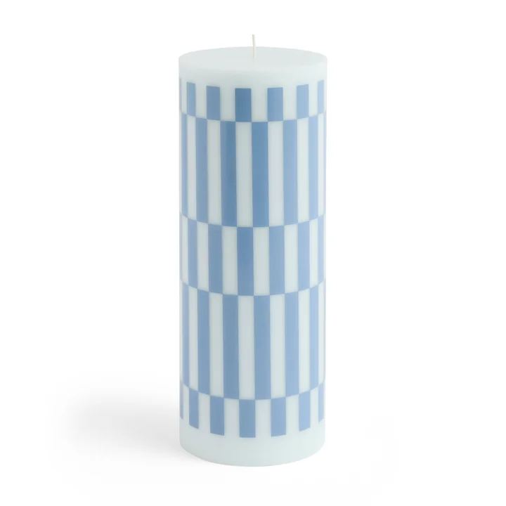 HAY - Column Bougie L, light blue / dusty blue check
