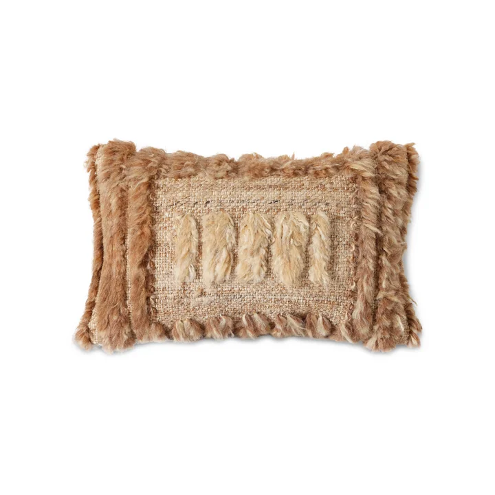HKliving - Natural Coussin, 40 x 25 cm, furry