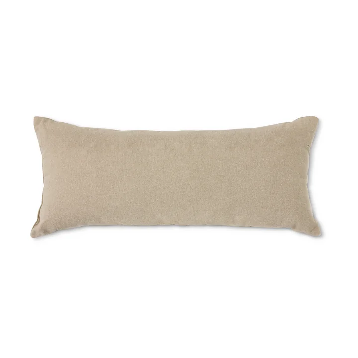 HKliving - Natural Patched Coussin, 70 x 30 cm, beige / marron